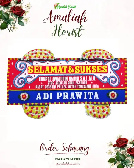 Papan Bunga Ucapan Selamat Wonokampir