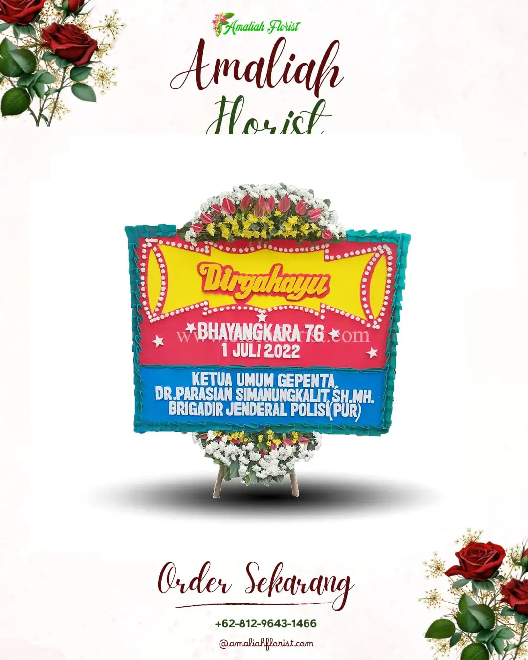 Papan Bunga HUT Ulang Tahun Wonokampir